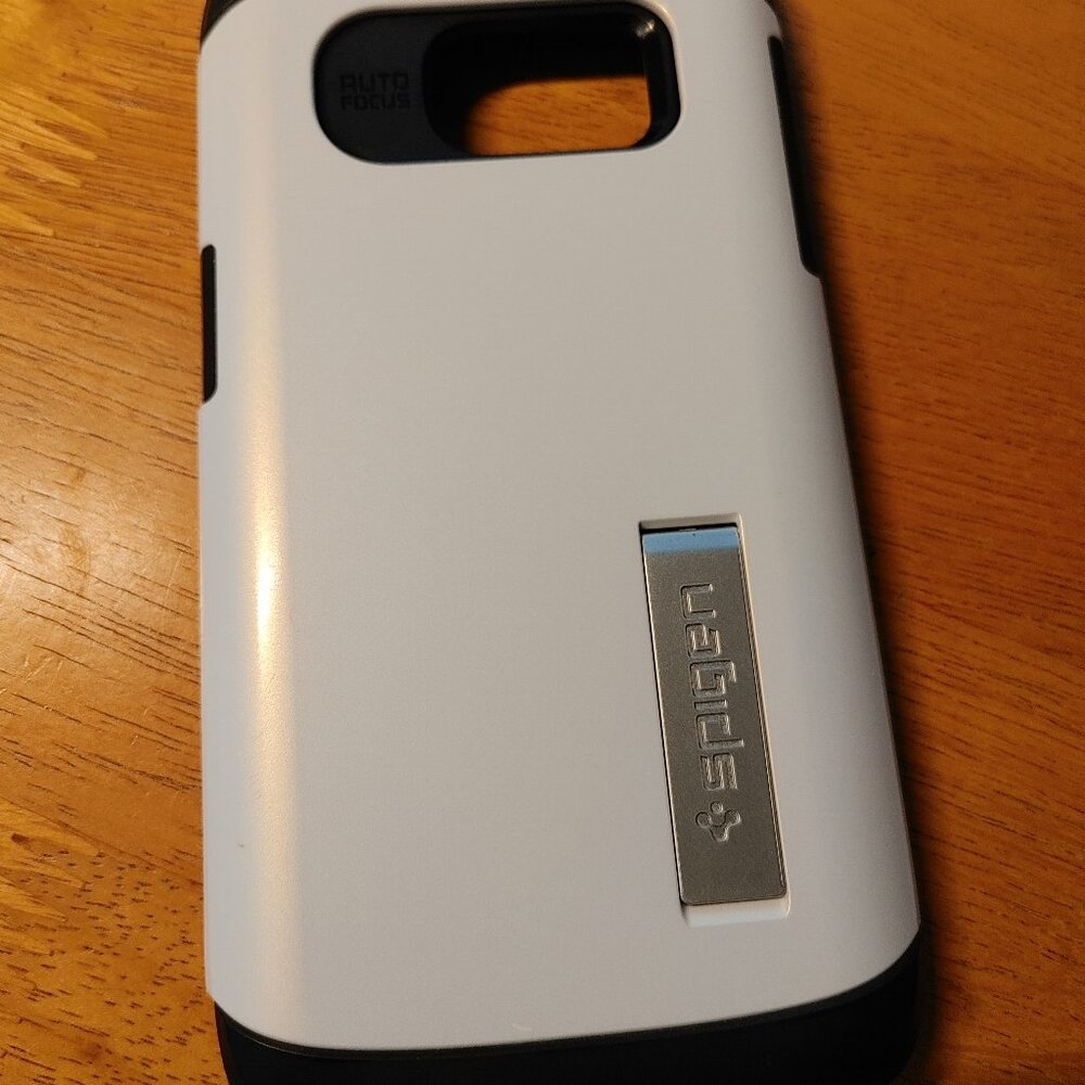 CELL PHONE COVER Spigen Black & White Slim Armour